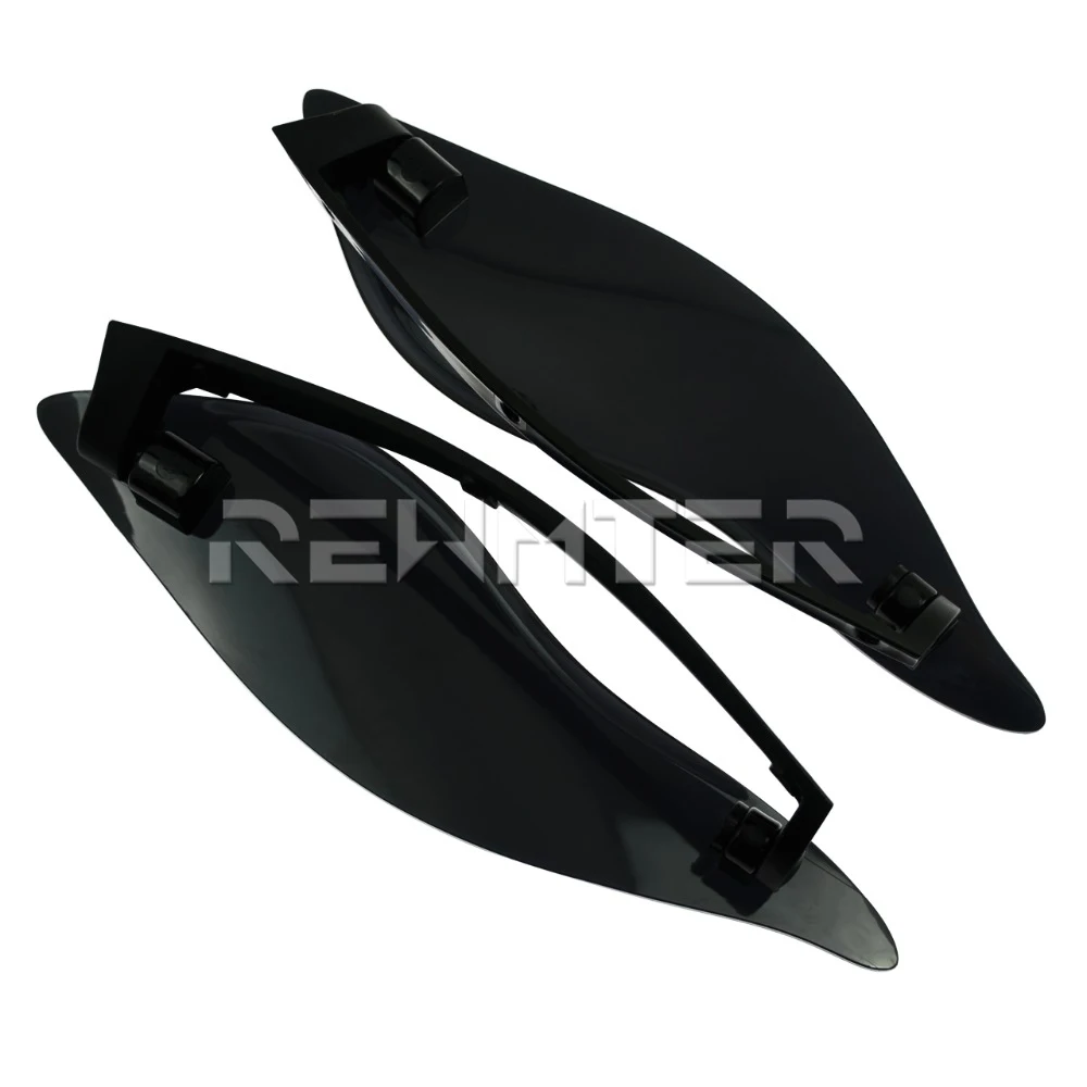 REWMTER Motorcycle Smoke ABS Adjustable Air Deflectors Plastic Side Wings For Harley Touring FL 14-16 | Автомобили и мотоциклы