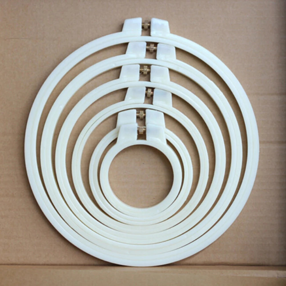 Высокое качество пластиковая вышивка и крестиком обруч кольцо рамка