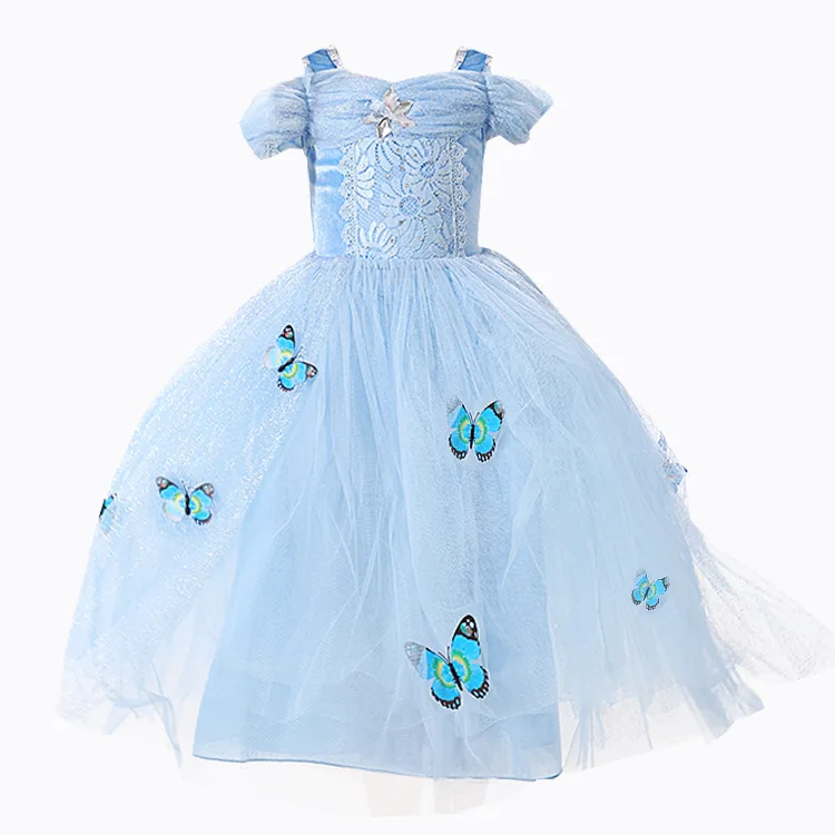 Платье принцессы Золушки для костюмированной вечеринки платья девочек на