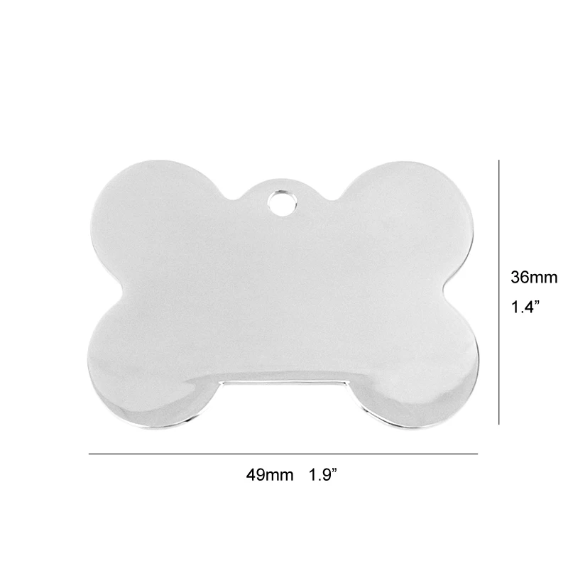 Бирки для домашних животных талисман в виде собачьей кости 3 размера