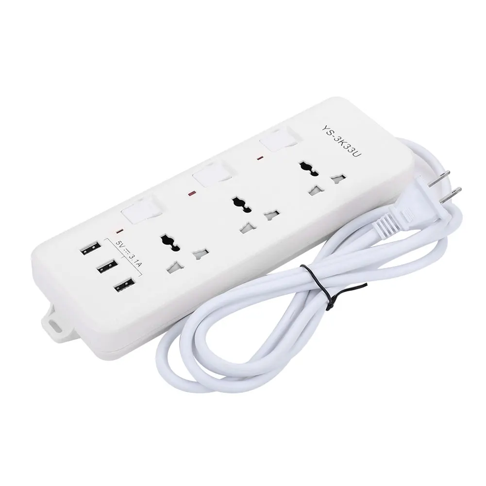 3 usb порта зарядное устройство разъем розетка Путешествия 2500 Вт USB филиал консоль