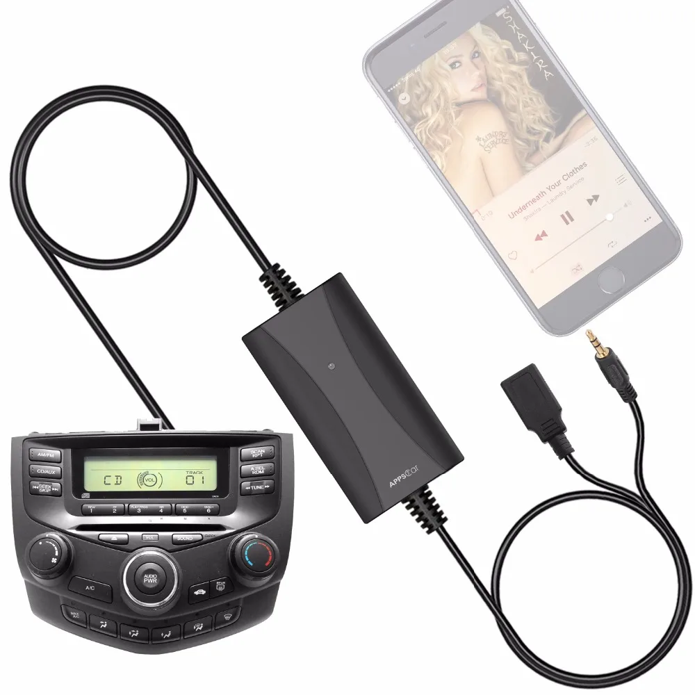 APPS2Car стерео AUX вход Адаптер вспомогательный MP3 комплект USB зарядное устройство