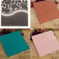 1515cm rose flower wave line embossing folders for card making plastic scrapbooking paper craft supplies folder stamps new 2019