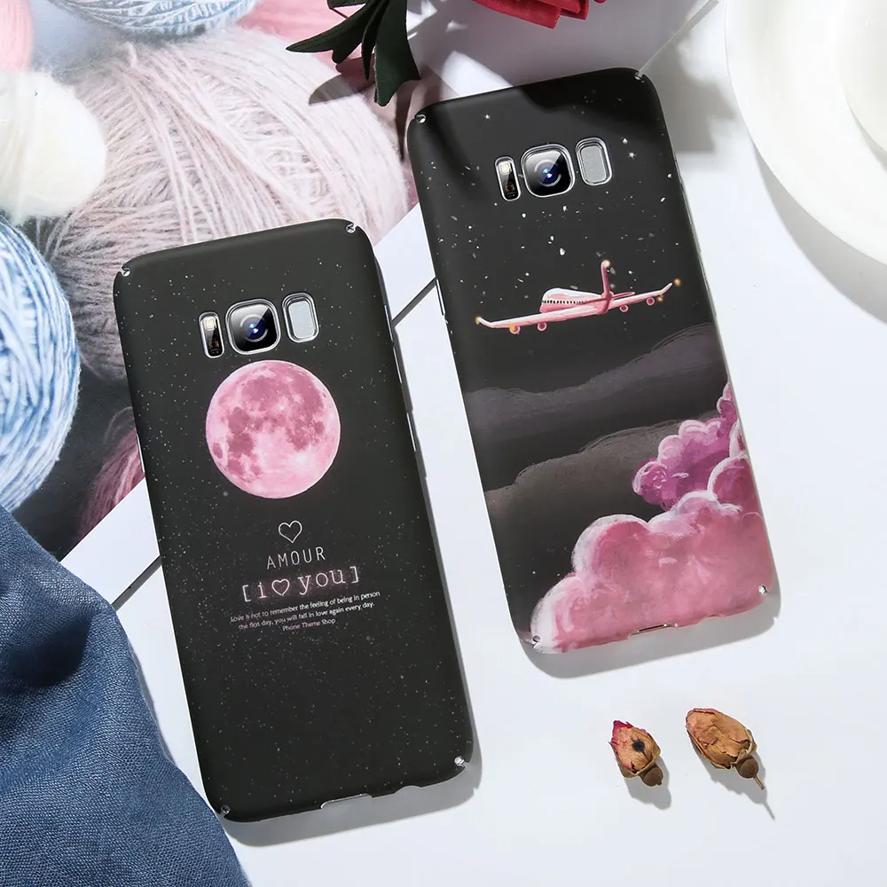 KISSCASE Phone Case For Samsung Galaxy S9 S8 plus S7 edge Note 8 9 A5 A3 A7 J3 2017 A6 A8 J8 2018 Hard Fundas Couple Cover Cases |
