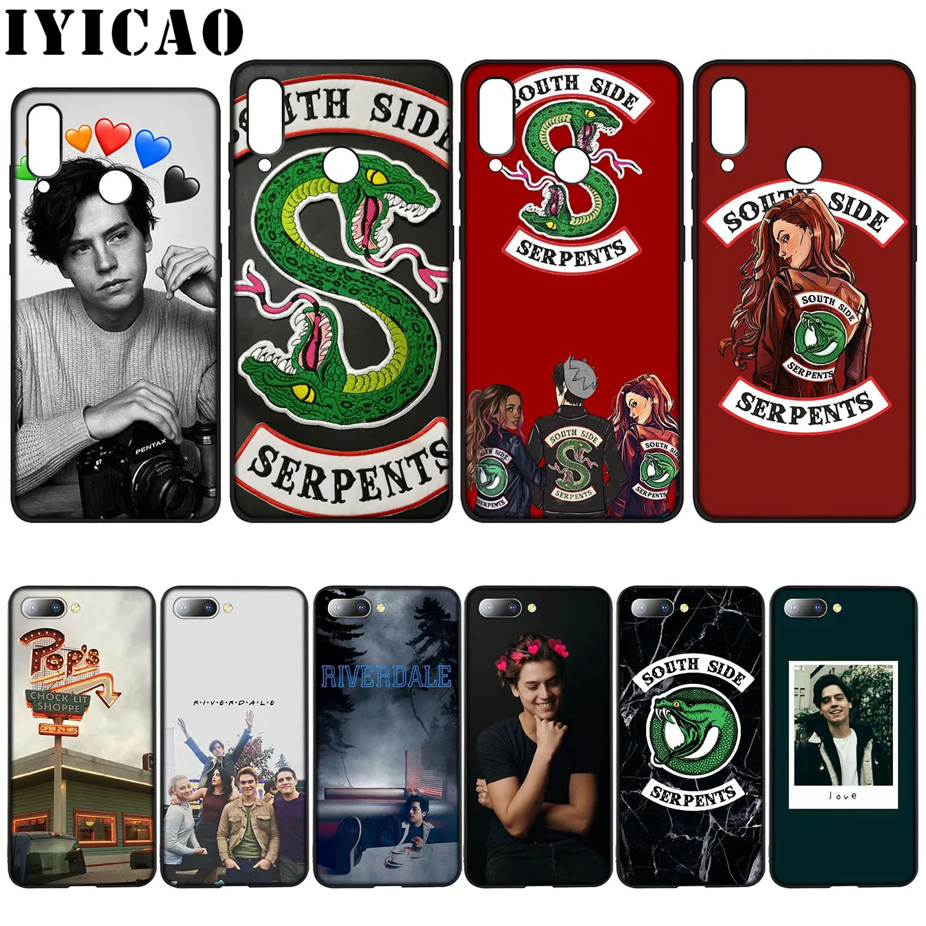 Мягкий чехол IYICAO Riverdale South Side Snake для Huawei Y7 Y6 Prime Y9 2018 Honor 8C 8X 8 9 10 Lite 6A 7C 7X 7A Pro|Бамперы| |