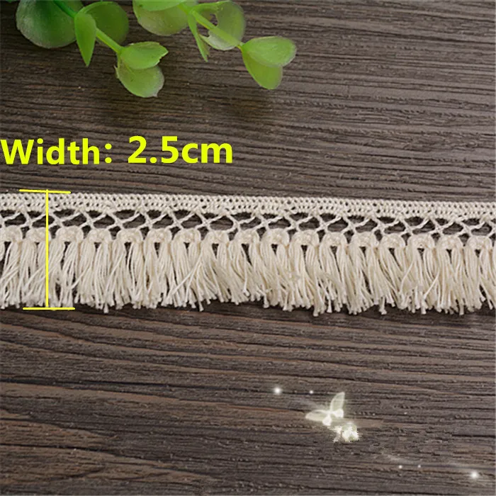 Хлопковая кружевная кисточка 2 5 см 10 ярдов/партия | Дом и сад