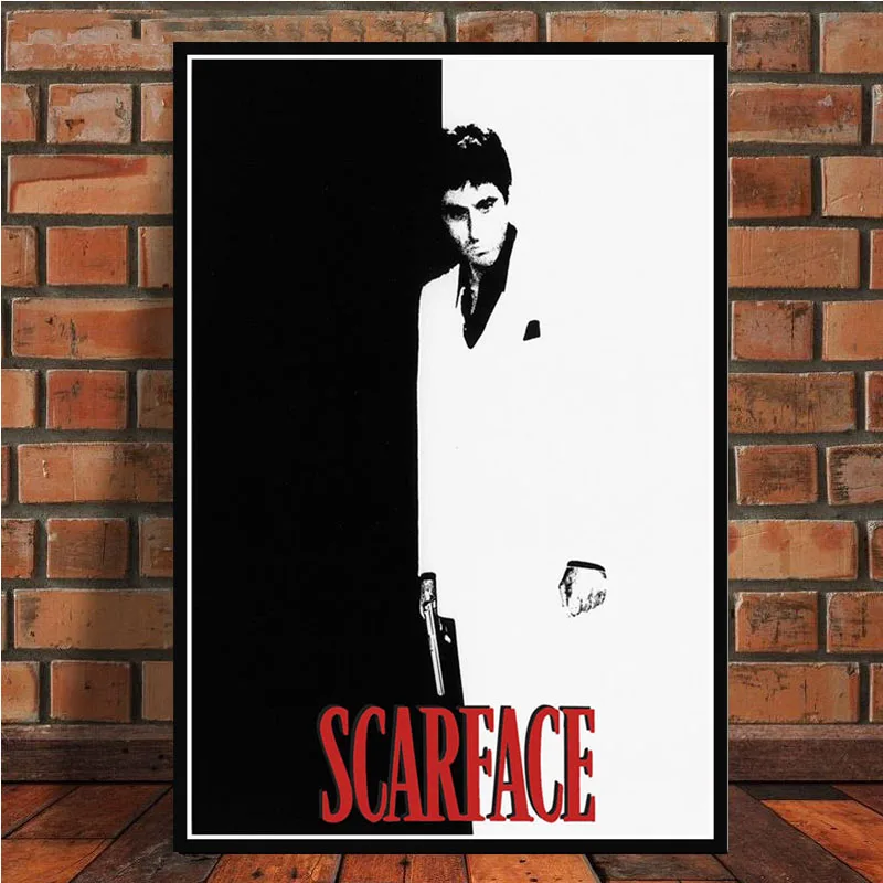 0007 AL PACINO SCARFACE Гангстерский фильм художественный постер Картина Настенная картина для домашнего декора плакаты и принты - Цвет: 0007