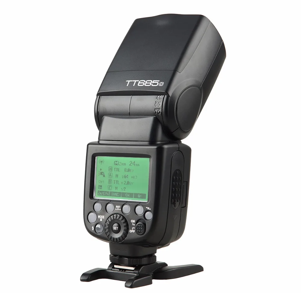 Беспроводная вспышка Godox TT685O 2 4G HSS TTL + головка кронштейна штатива Z для