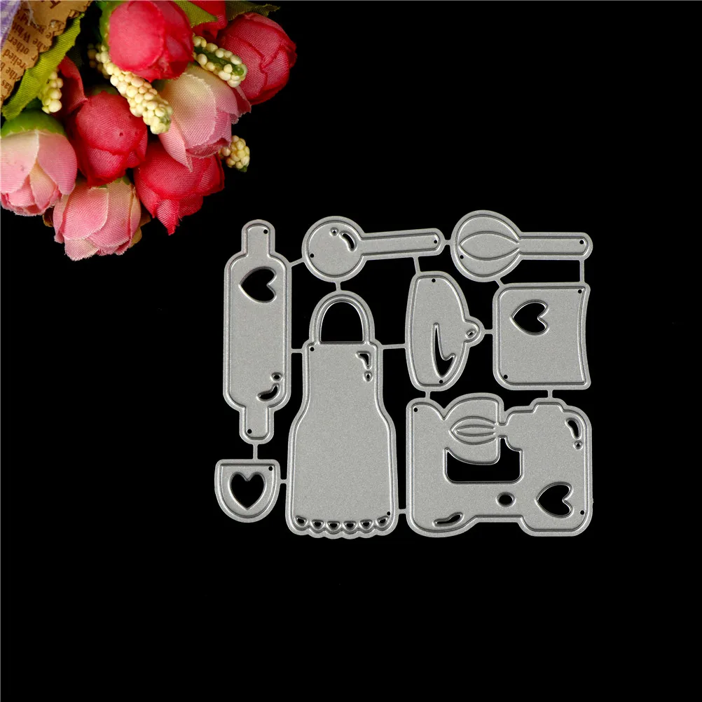 Металлический кухонный фартук серии режущие штампы DIY ремесло карты Книга для