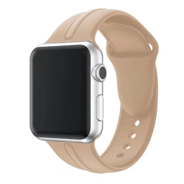 Новый дизайн крутой спортивный силиконовый ремешок для часов Apple Watch 44 мм 40 42 38