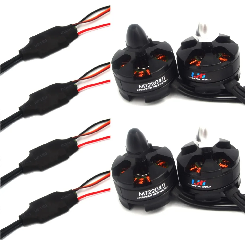 RC самолет 4 шт. Simonk 12A ESC + 4x2204 2300KV мотор для 250 мм QAV250 ZMR Мультикоптер | Игрушки и