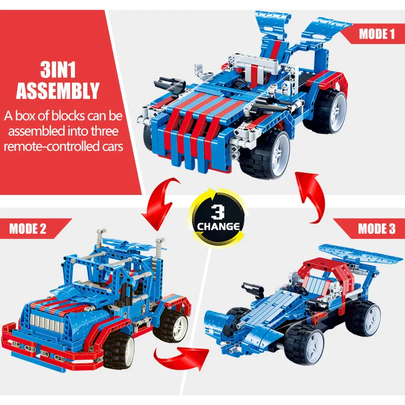 464 шт. Technik RC Автомобиль Радио пульт дистанционного управления блоки Набор Technic