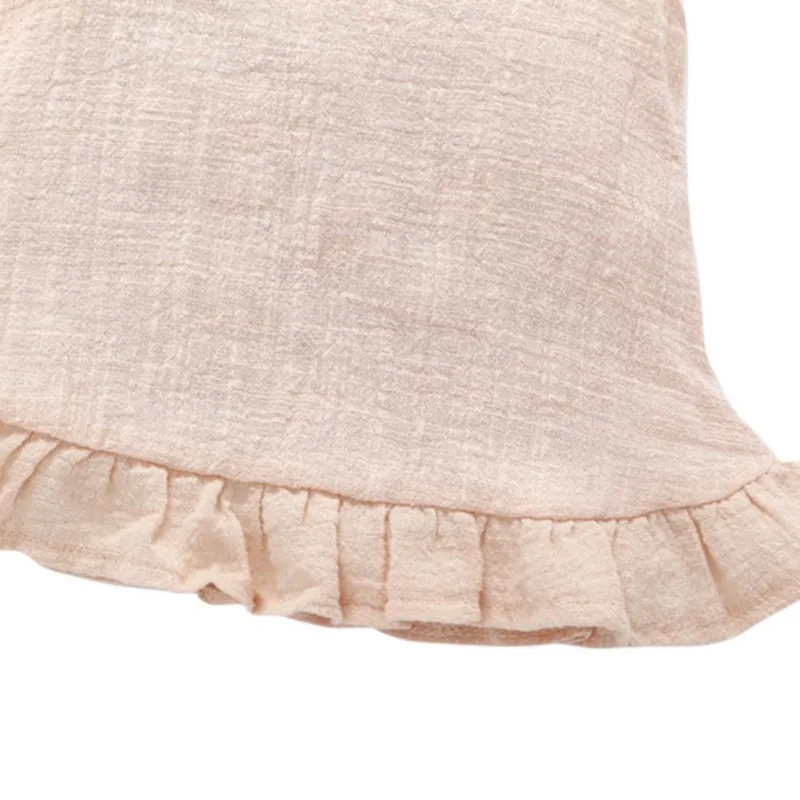 Платье для маленьких девочек WEIXINBUY хлопковый топ из льна и хлопка повседневная