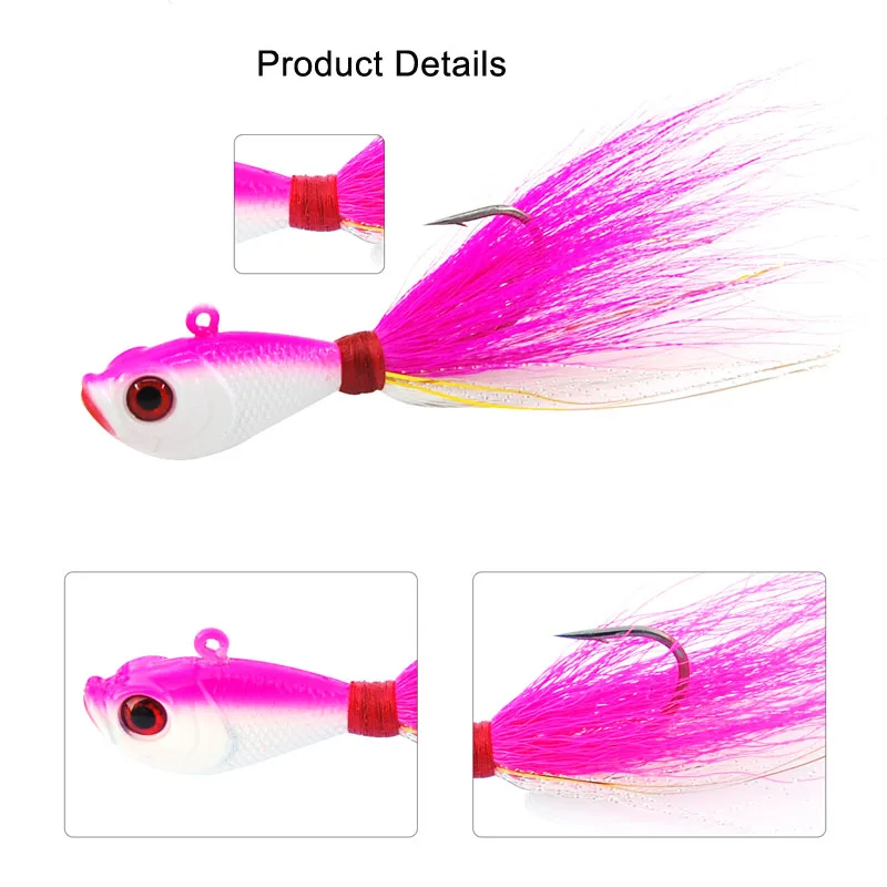 Shaddock fishing 5 шт. смешанные цвета искусственная, жесткая, для рыбалки приманка с пером рыболовные снасти приманка для рыбалки крючок