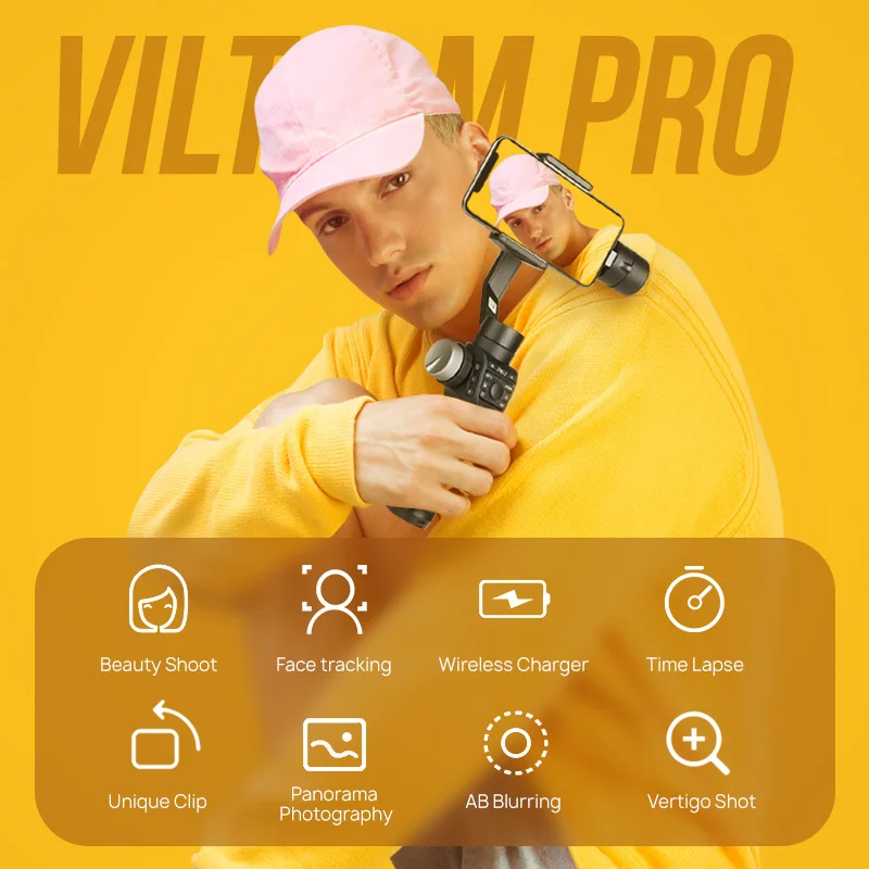 Freevision Vilta M Pro стабилизатор для смартфона 3 осевой Ручной Стабилизатор iPhone Huawei Android