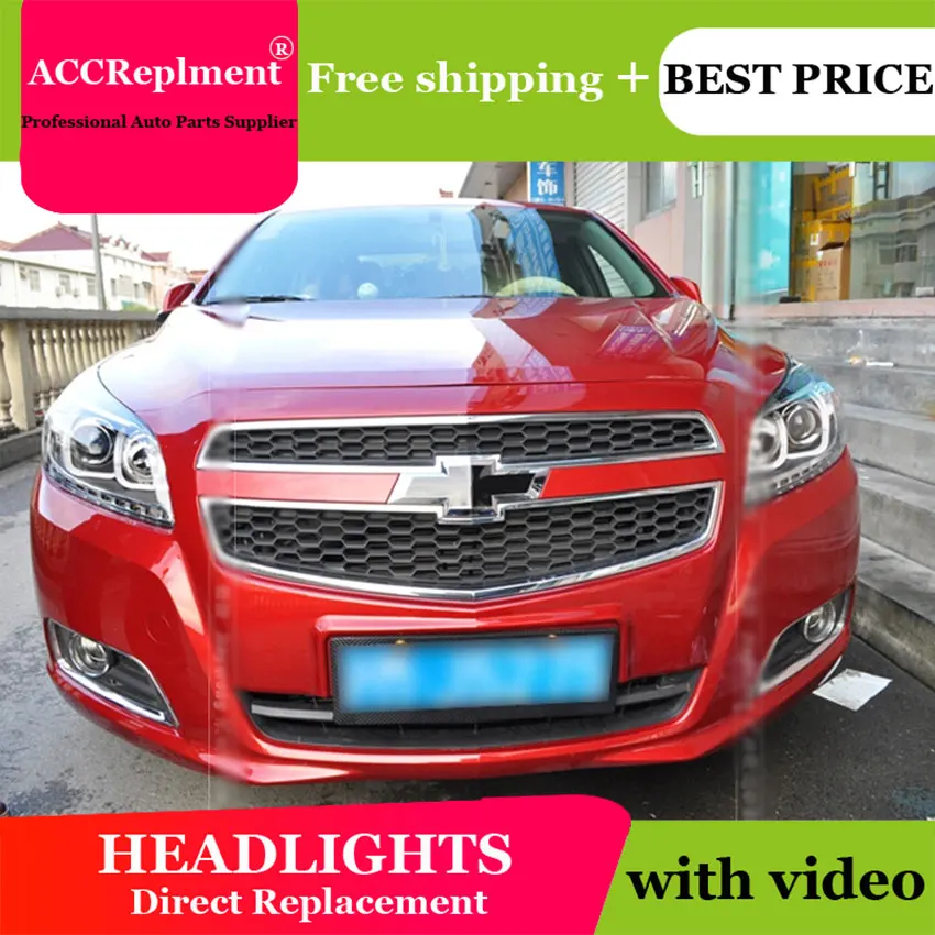 Автомобильный Стайлинг светодиодная фара для Chevrolet Malibu фары 2011-2014 drl светодиодные