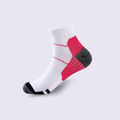 rose red socks 03 1 пара, высокое качество, компрессионные носки для ног, для подошвенного фасциита, пятки, шпоры, арки, боль, удобные носки, венозные носки, 8 цветов - Цвет: rose red socks 03
