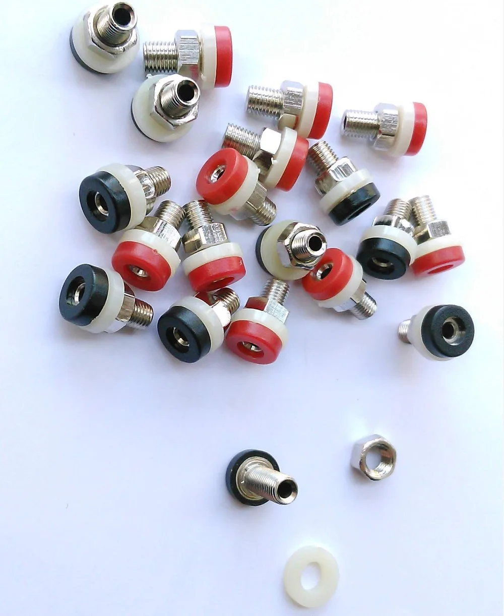 20 шт. 2 мм Φ розетка для кабелей питания тестовый зонд 0 винтовые штифты |