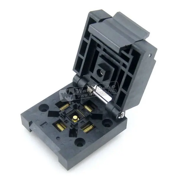 QFN48 MLP48 MLF48 QFN 48(52)BT 0.4 01 Enplas 6x6 мм 0 4 Шаг IC тестовый сгорающий разъем с заземляющим