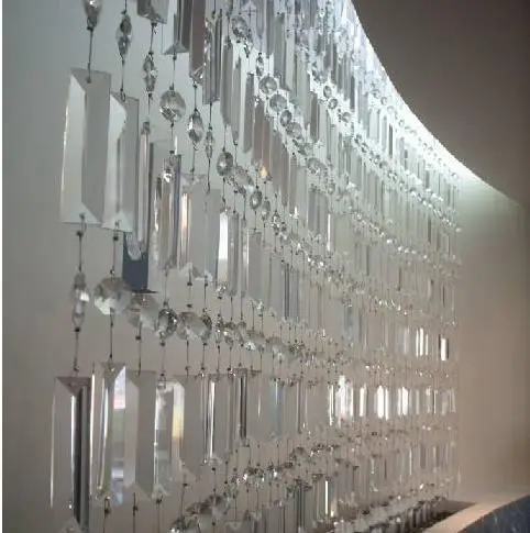 Free Shipping 10pc/lot 22X76MM crystal chandelier part prism pendent drop for light curtain with 2 holes |