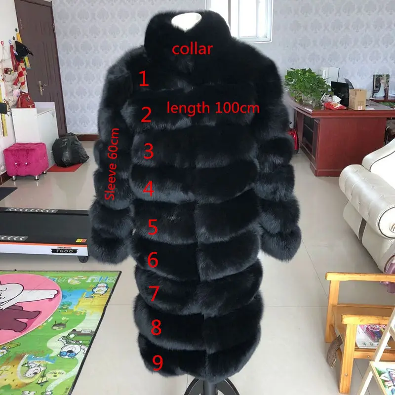 Новое Брендовое пальто с натуральным лисьим мехом длинное зимнее теплое пальто с лисьим мехом датский и длинный рукав