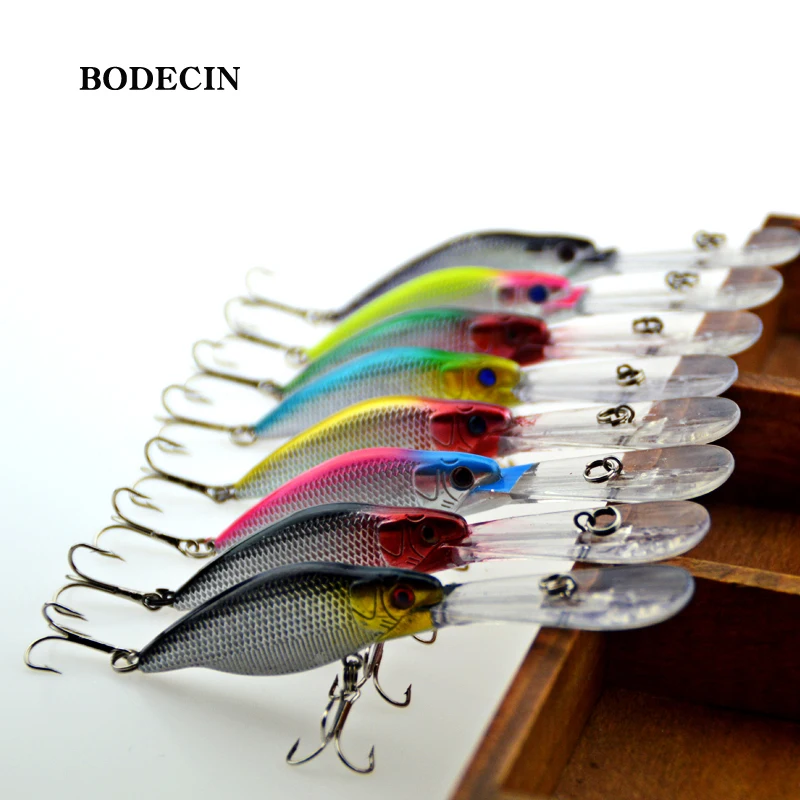 Вобблеры 8 шт. рыбная приманка вобблер для ловли карпа искусственная Рыбка черная