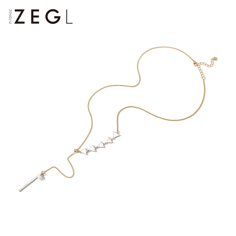 Женская цепочка-свитер ZEGL длинная цепочка для свитера на осень и зиму простая