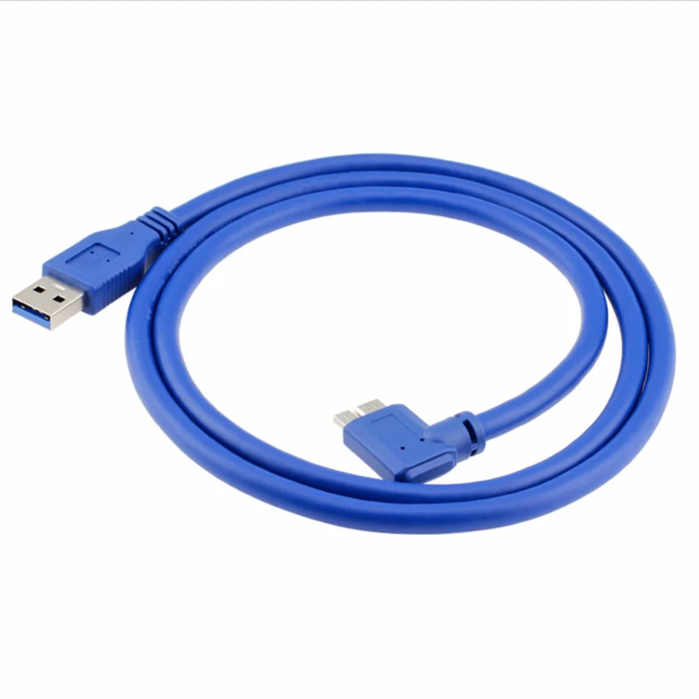 Кабель SuperSpeed USB 3 0 со штекером типа А на прямоугольный Micro-B-круглый синий |