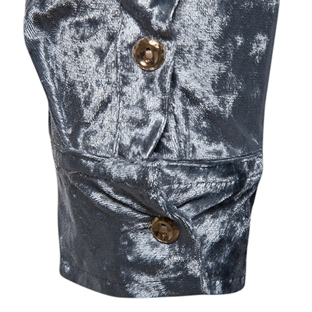 Модная мужская рубашка Camisa индивидуальные мужские рубашки с длинным рукавом Повседневная Алмазная бархатная Мужская блузка Топ уличная Camisa masculina