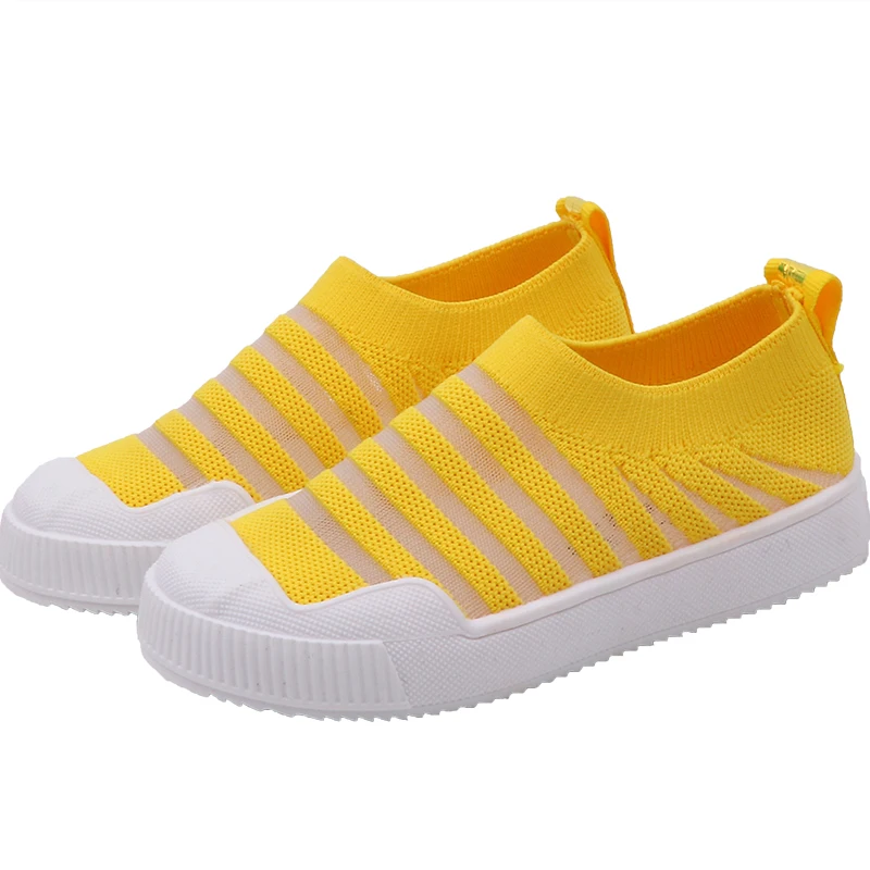 

Детская обувь, повседневная Летняя и Осенняя детская обувь для девочек, сетчатые кроссовки с мягкой подошвой, Модные Полосатые Лоферы для м...