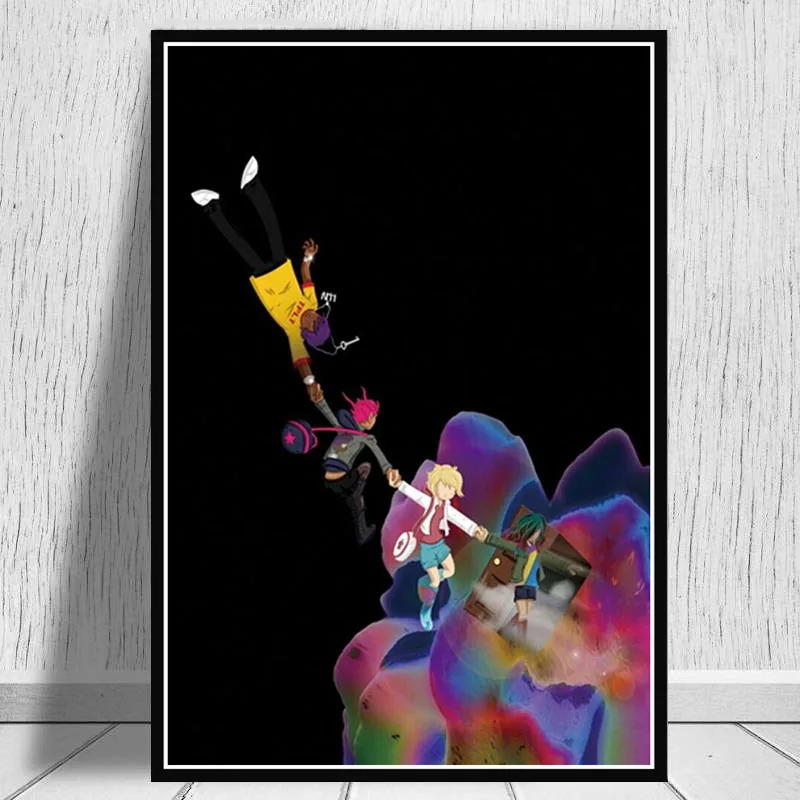 Печатный постер Картина на холсте Lil Uzi Vert Luv Is Rage Rapper музыкальный альбом в стиле