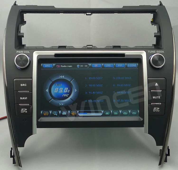 8 &quotавтомобильный DVD GPS плеер для Toyota Camry 2012 Версия США с 3G PIP двойная зона