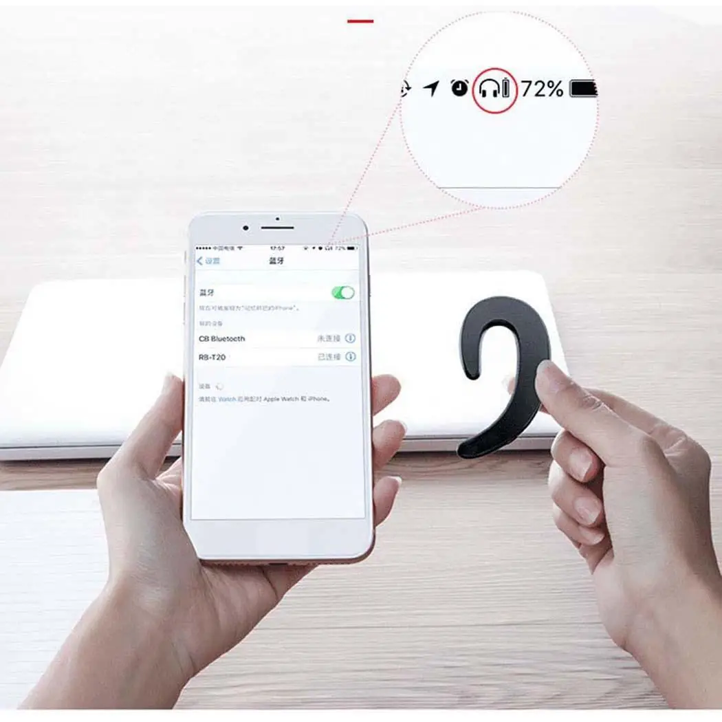 Беспроводные Bluetooth наушники проводящая кость гарнитура Многоточечное