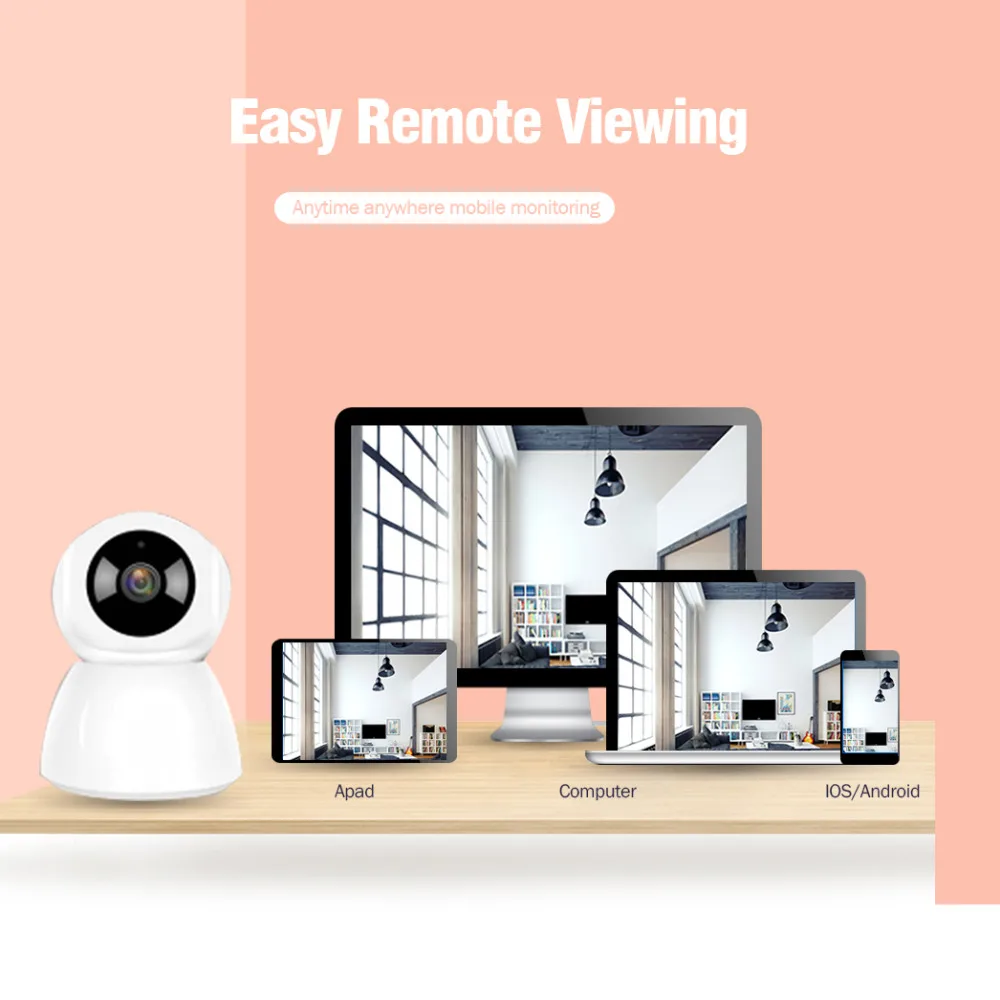 

Security HD 1080P WI-FI Wireless MINI IP Camera 2mp 180 Fisheye Camera 720P Baby Monitor 10m IR Night Vision 2 way Audio SD Slot