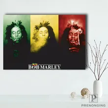 Холст постер из шелковой ткани Боб Марли-флаг(EM-2-102) Пользовательские HD Домашний Декор Ретро Классический Винтаж@ 190414-H-31