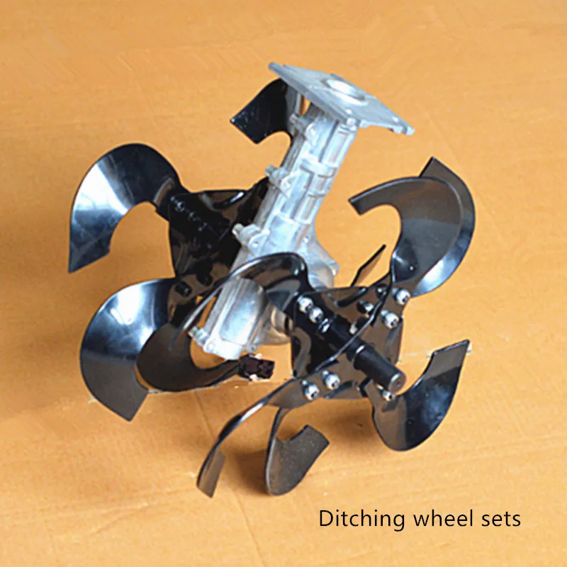 ditching wheel Многофункциональная газонокосилка, нож для рассыпчатой почвы, роторная головка для обработки почвы, газонокосилка для косилки, J18459 - Цвет: ditching wheel