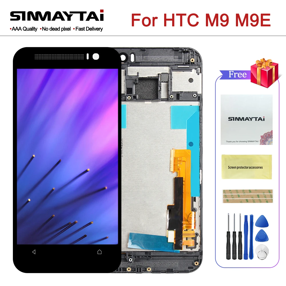 ЖК-дисплей 5 0 дюйма для HTC ONE M9 сенсорный экран дигитайзер в сборе запасные части