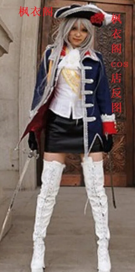 Фото Набор костюмов для косплея Axis Powers Hetalia Пруссия с шляпой на заказ, любого размера 11 №1