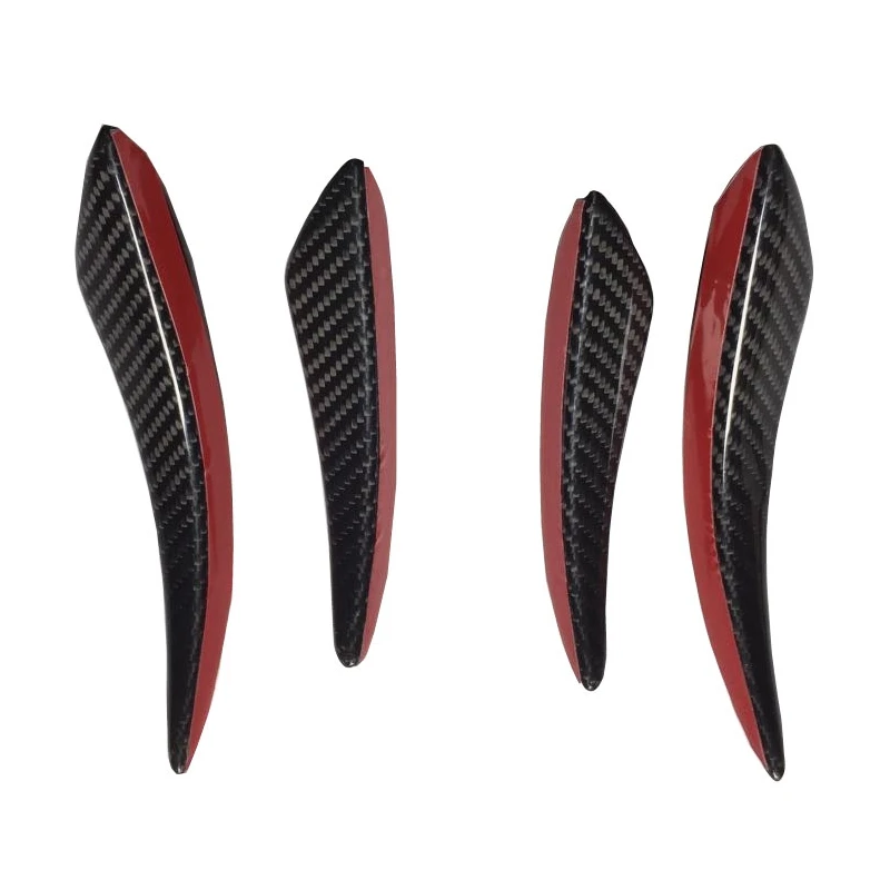 spesifikasi Universal Nyata Carbon Fiber Depan Bumper Spoiler Pisau Udara Dengan Pita Aksesoris Untuk Bmw Benz Volkswagen Vw Golf 4 5 6 7 Angkatan 2