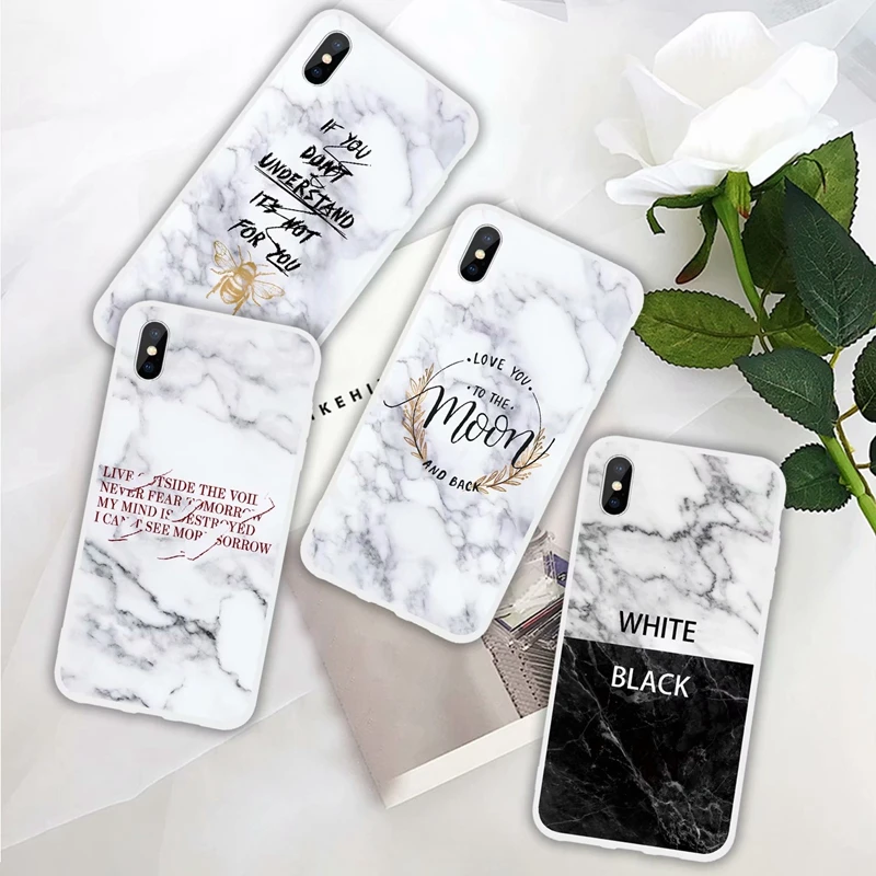 Гранитный Мягкий ТПУ IMD чехол для Iphone XR XS MAX 8 7 6 6S 5 SE кружевной мраморный цветок