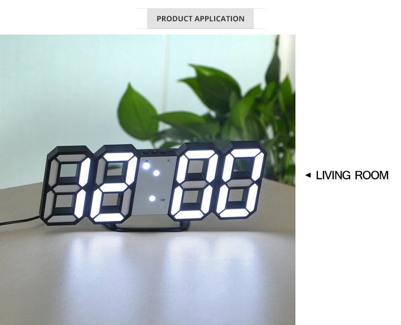 Светодиодный Будильник часы USB электронные цифровые часы настенные Horloge 3D Dijital Saat для дома и офиса Настольные часы Показать температуру