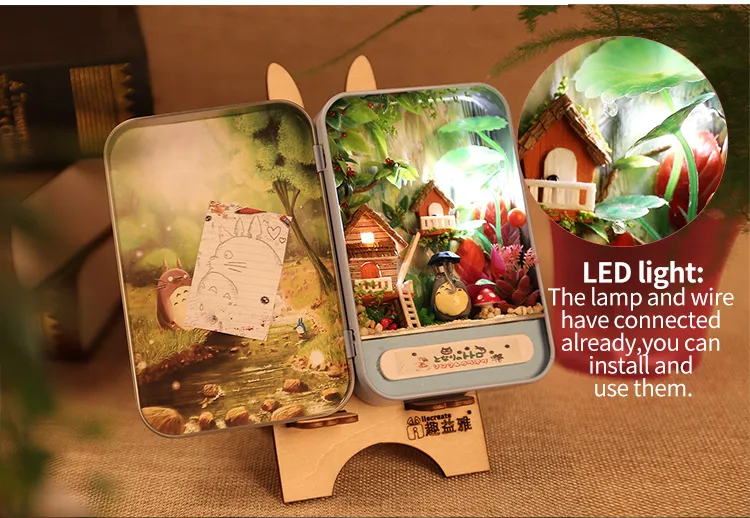 8 стилей коробка секретный DIY Кукольный дом Miniatura с мебельным кроликом кронштейн креативный тематический дизайн подарочная игрушка ручной работы для детей# E