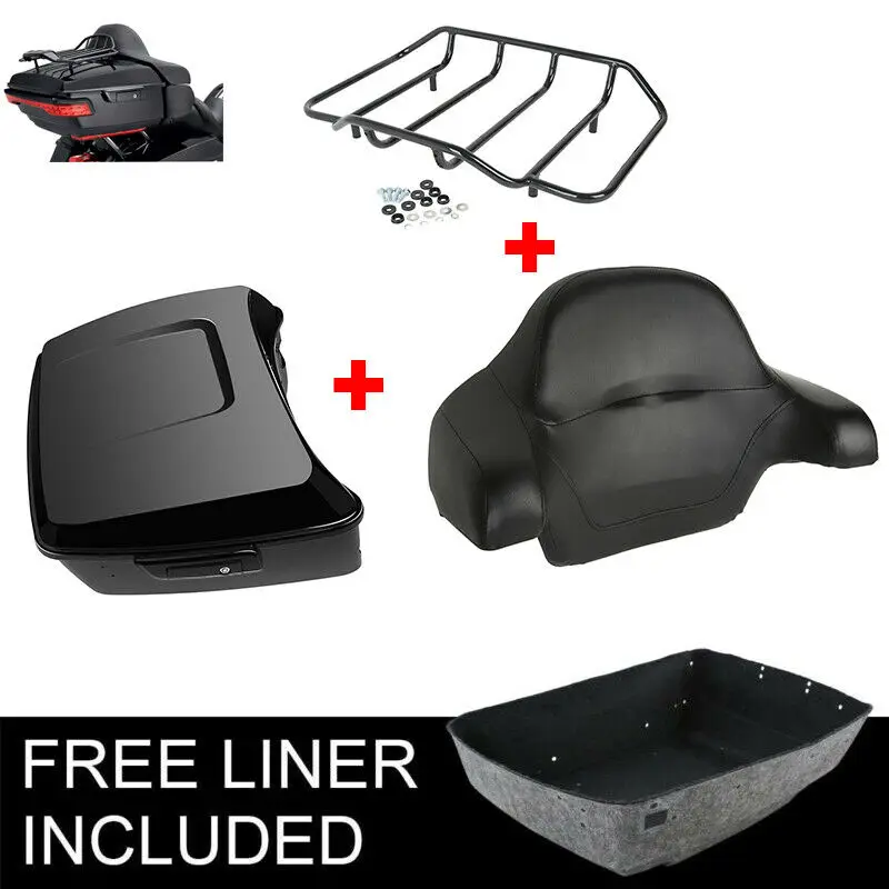 

Motorcycle King Pack Luggage Backrest For Harley Tour Pak Touring Road King Road Gilde Electra Glide CVO Street Glide 2014-2020