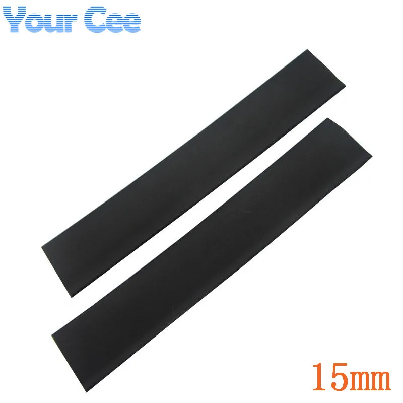 Черные изоляционные рукава 1 м термоусадочные трубки для проводов комплект