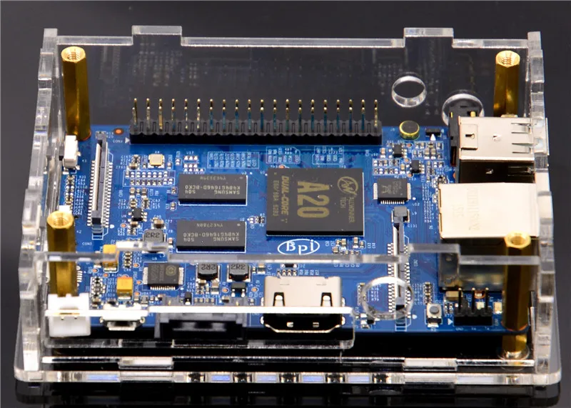 Банан Pi M1 + плата хорошего качества прозрачный акриловый корпус/коробка|box