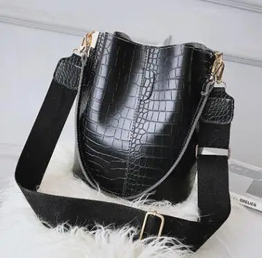 Черный Модный пэчворк Crossbody сумка для Для женщин сумки на плечо классический сплошной Цвет Для женщин Роскошные Сумки из искусственной кожи Сумка F425 - Цвет: Черный
