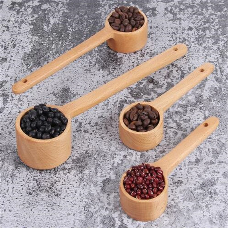 

Long Handle Wooden Measuring Spoon Wooden Coffee Spoon Kitchen Soup Spoons Home Kitchen Measuring Tools