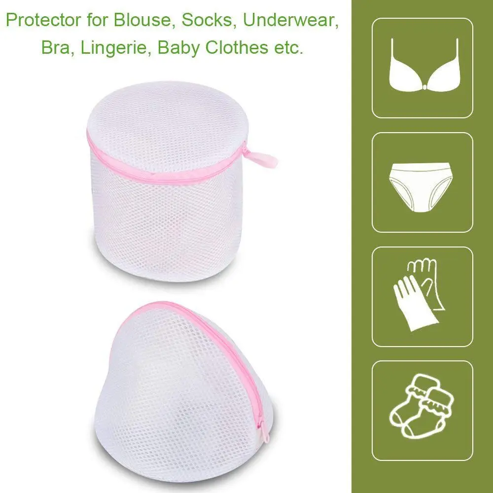 Сетчатый мешок для белья 6 в 1 набор с ручкой на молнии маленькая форма x 3/цилиндр 3