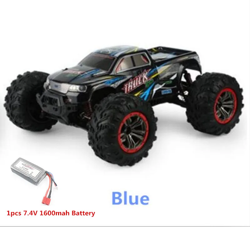 Blue car 1 battery 50 км/ч гоночный автомобиль с дистанционным управлением 2,4G 1/10 высокоскоростной внедорожный грузовик четыре колеса Монстр RC модель автомобиля RTR VS 10428 94166 - Цвет: Blue car 1 battery