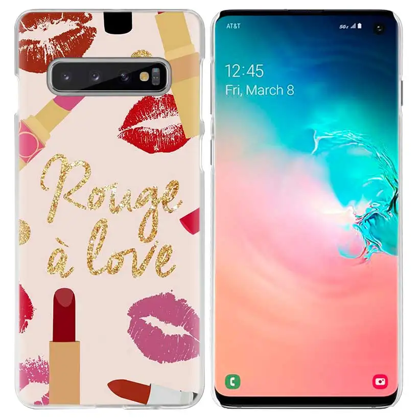 07 Макияж помада для любимых чехол для samsung Galaxy S10 5G S10e S9 S8 M30 M20 M10 J4 J6 плюс J8 Примечание 8 9 Ясно Жесткий чехол телефона - Цвет: 07